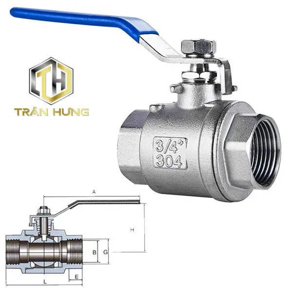 Cấu tạo chi tiết của van ren inox